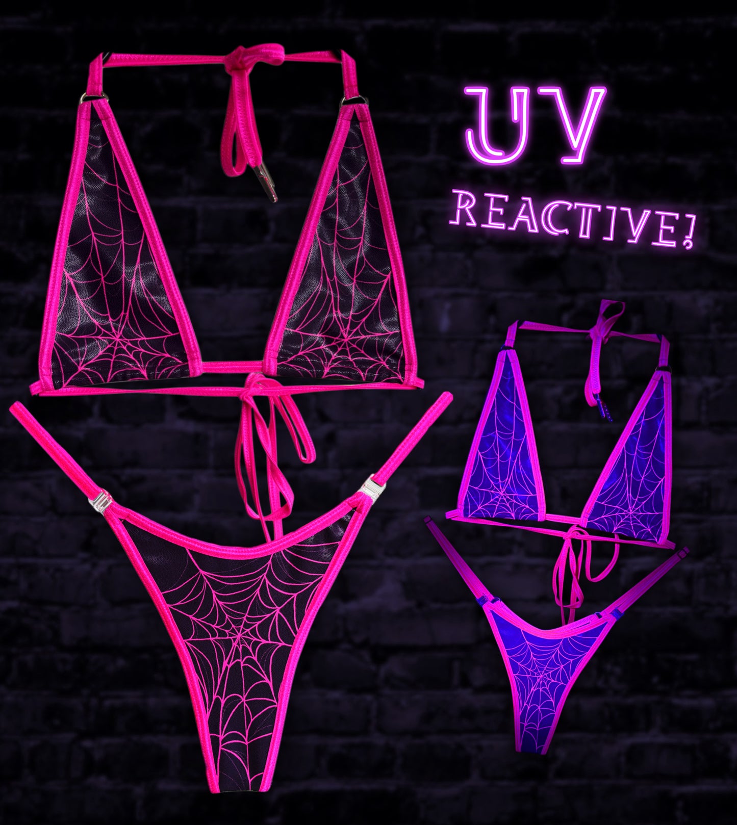 Arachne’s Kiss • Neon Pink • UV Reactive