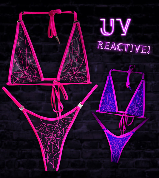 Arachne’s Kiss • Neon Pink • UV Reactive